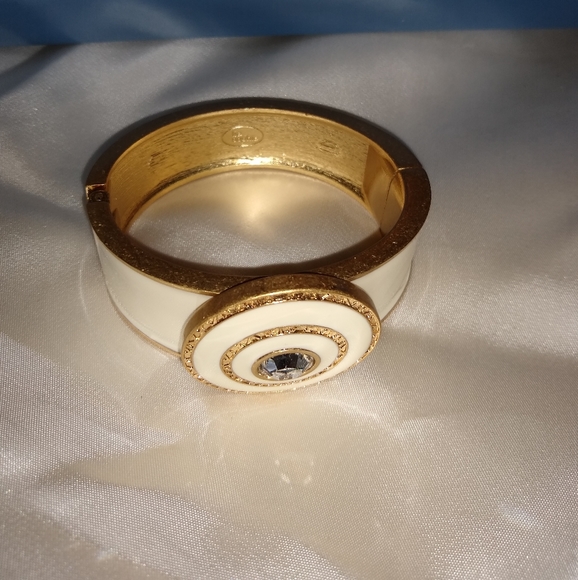 Bracelet Beautiful Lia Sophia Bracelet Alabaster / Gold Trim - Picture 10 of 11